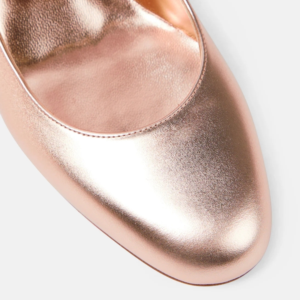 Christian Louboutin Metallic Rose Heels - Picture 6 of 6